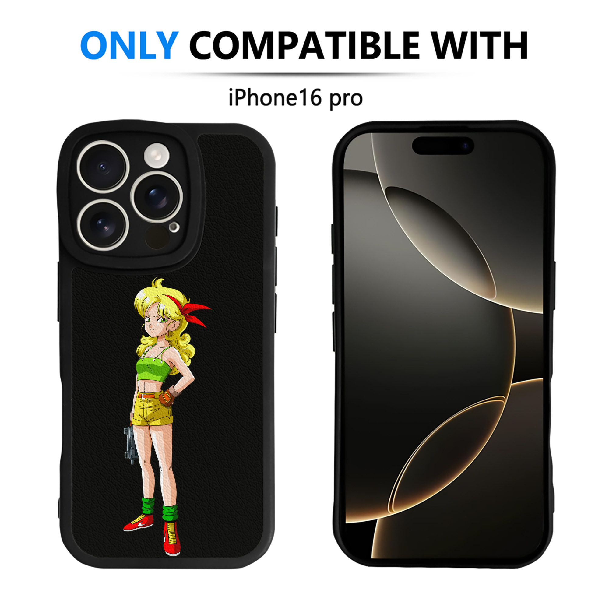 （画像用） ドラゴンボール DRAGON BALL 【iPhone 16シリーズ対応】シリコンスマホケース（レザー調） 材質：シリコン